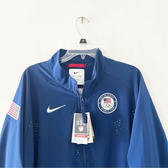 NWT Nike USA Paris 2024 Team Issued Men's Olympic Podium Jacket DZ3559-492 Large - Picture 5 of 13